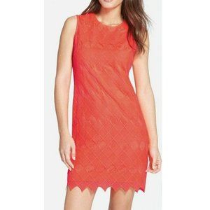 DONNA MORGAN VIBRANT LACE SHEATH DRESS - SIZE 4